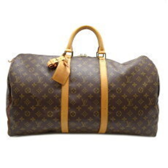 Louis Vuitton Brown Bag Boston Monogram Keepall - Picture 1 of 9